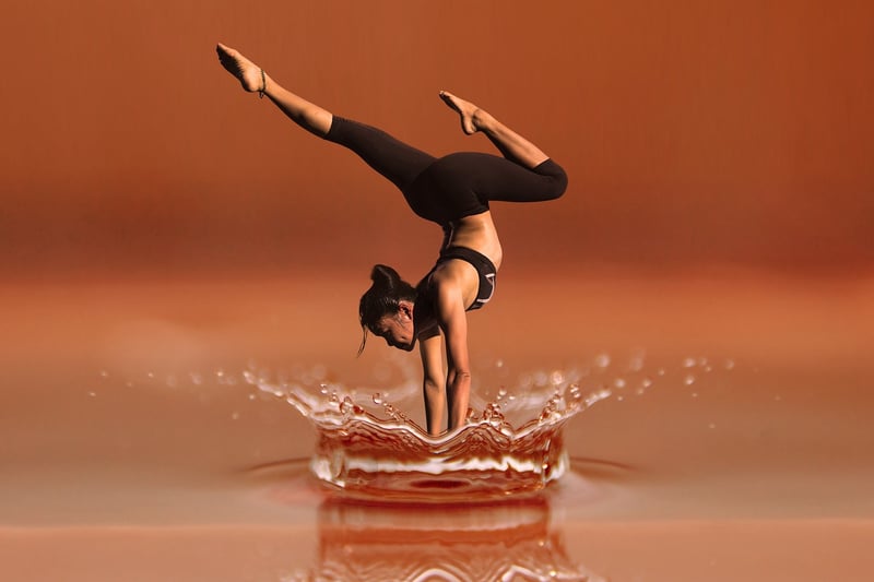 Woman dancing in nature